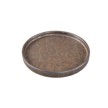 BRONZ KERÁMIA TÁL - M