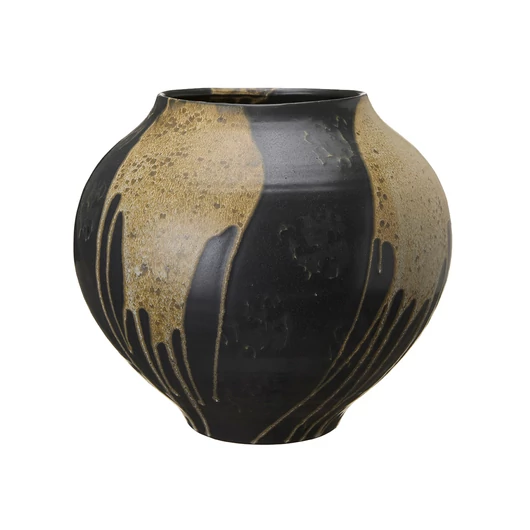 KERÁMIA VÁZA - FEKETE MELANGE - M