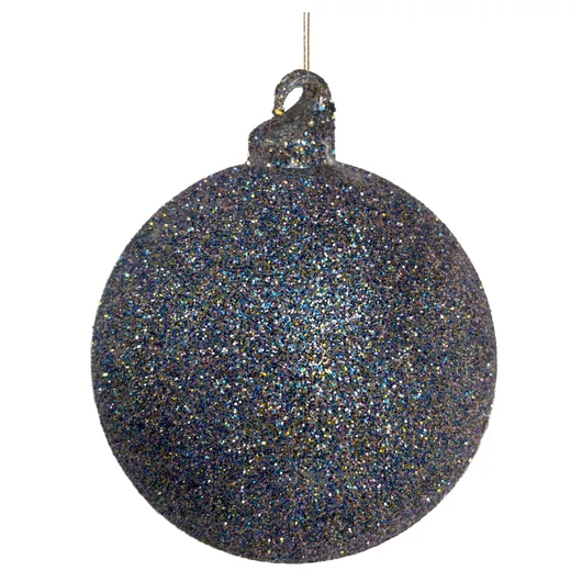 ÜVEGGÖMB KÉK GLITTERES - M